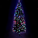 Jingle Jollys 2.4m Christmas Tree Optic Fibre LED Xmas tree Multi Colour - NuSea