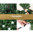 Jingle Jollys 2.4m Christmas Tree Optic Fibre LED Xmas tree Multi Colour - NuSea