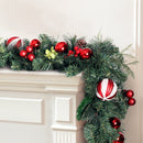 Jingle Jollys 2.7m Christmas Garland with Decorations Xmas Wedding Party - NuSea