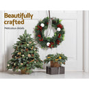 Jingle Jollys 2FT 60CM Christmas Wreath with Decor Xmas Tree Decoration - NuSea