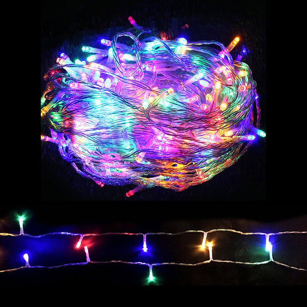 Jingle Jollys 50M Christmas Lights String Light 500 LED Colourful - NuSea
