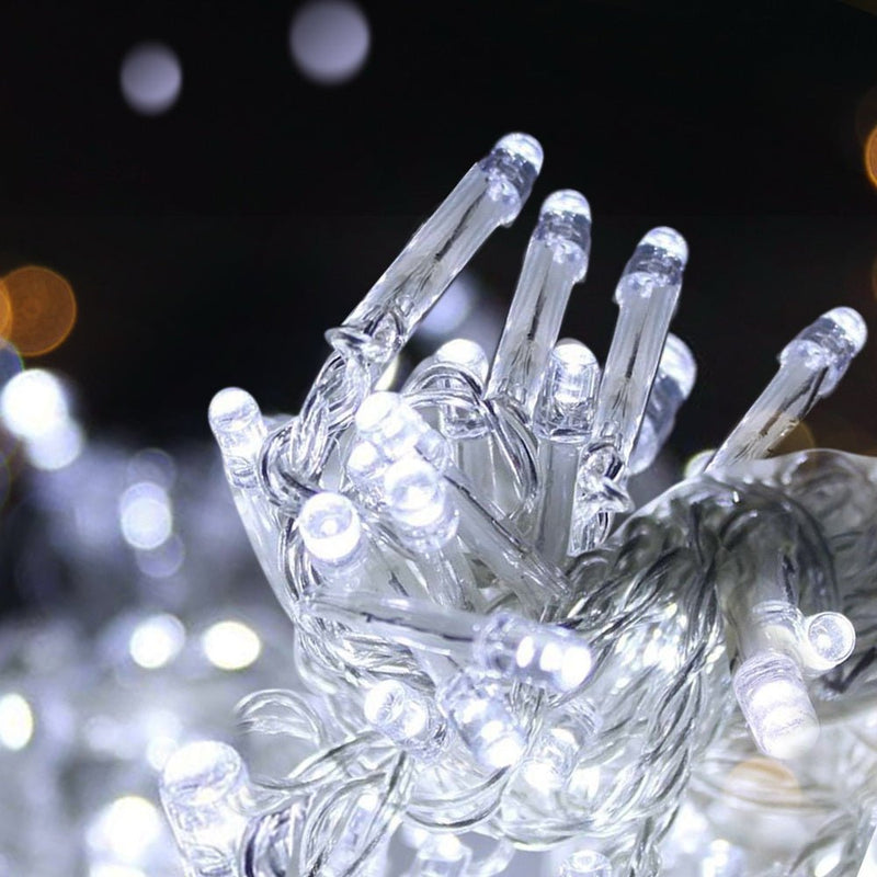 Jingle Jollys 50M Christmas Lights String Light 500 LED Cool White - NuSea