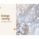 Jingle Jollys 6X3M Christmas Lights Curtain Light Cool White 600 LED - NuSea