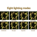 Jingle Jollys 6X3M Christmas Lights Curtain Light Warm White 600 LED - NuSea
