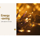 Jingle Jollys 6X3M Christmas Lights Curtain Light Warm White 600 LED - NuSea
