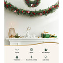 Jingle Jollys Christmas Garland with Wreath Set Ornaments Xmas Tree Decor - NuSea