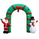 Jingle Jollys Christmas Inflatable Archwary 2.8M Illuminated Decorations - NuSea