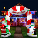Jingle Jollys Christmas Inflatable Archwary Santa 3M Illuminated Decorations - NuSea