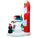 Jingle Jollys Christmas Inflatable Archwary Santa 3M Illuminated Decorations - NuSea