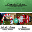 Jingle Jollys Christmas Inflatable Archwary Santa 3M Illuminated Decorations - NuSea