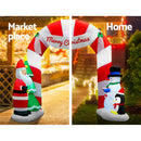 Jingle Jollys Christmas Inflatable Archwary Santa 3M Illuminated Decorations - NuSea