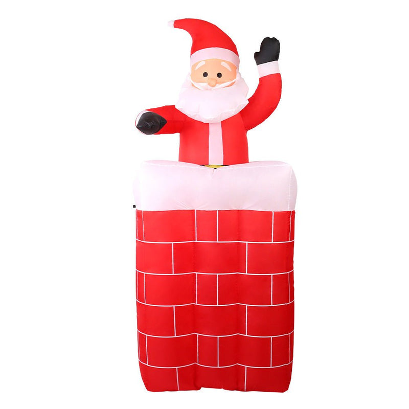 Jingle Jollys Christmas Inflatable Santa Pop Up 1.8M Illuminated Decorations - NuSea