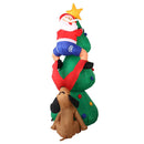 Jingle Jollys Christmas Inflatable Santa Tree 1.8M Illuminated Decorations - NuSea