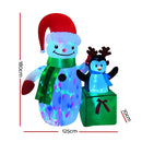 Jingle Jollys Christmas Inflatable Snowman 1.8M Illuminated Decorations - NuSea