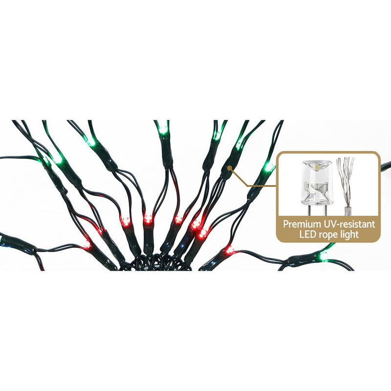 Jingle Jollys Christmas Lights 130cm Snow 130 LED Decorations - NuSea