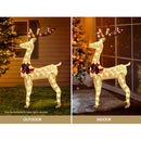 Jingle Jollys Christmas Lights 150cm Reindeer 100 LED Decorations - NuSea