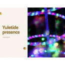 Jingle Jollys Christmas Lights 188cm Tree 288 LED Decorations - NuSea