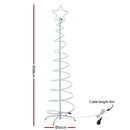 Jingle Jollys Christmas Lights 188cm Tree 288 LED Decorations - NuSea