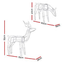 Jingle Jollys Christmas Lights 2 Pcs Reindeers 200 LED Decorations - NuSea