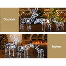 Jingle Jollys Christmas Lights 3 Pcs Reindeers 250 LED Decorations - NuSea