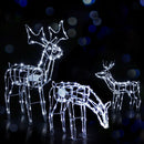 Jingle Jollys Christmas Lights 3 Pcs Reindeers 250 LED Decorations - NuSea