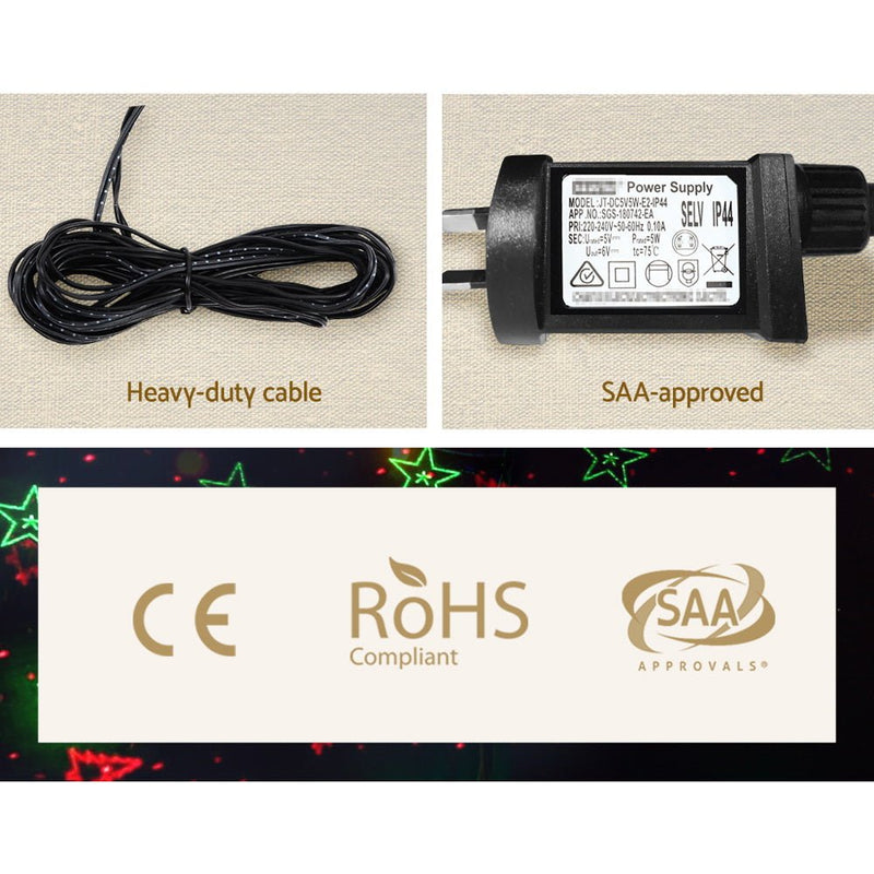 Jingle Jollys Christmas Lights Laser Light Projector Outdoor Decorations - NuSea