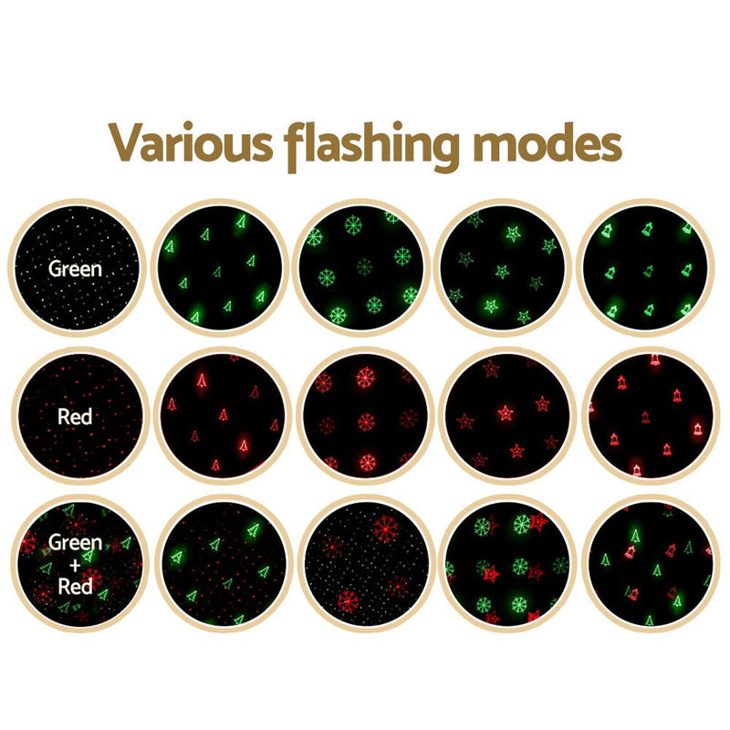 Jingle Jollys Christmas Lights Laser Light Projector Outdoor Decorations - NuSea