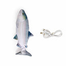 Jittering Sardine Cat Toy Flopping Dancing Fish + Catnip Silvervine Electric USB - NuSea