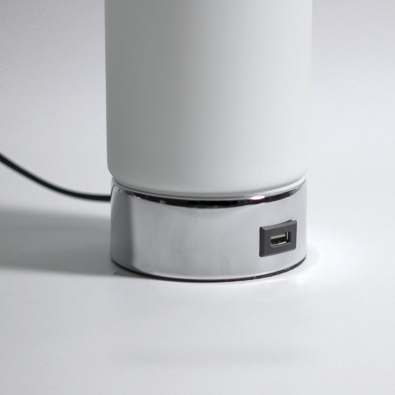 Julie Cylinder Touch Lamp with USB Port - NuSea