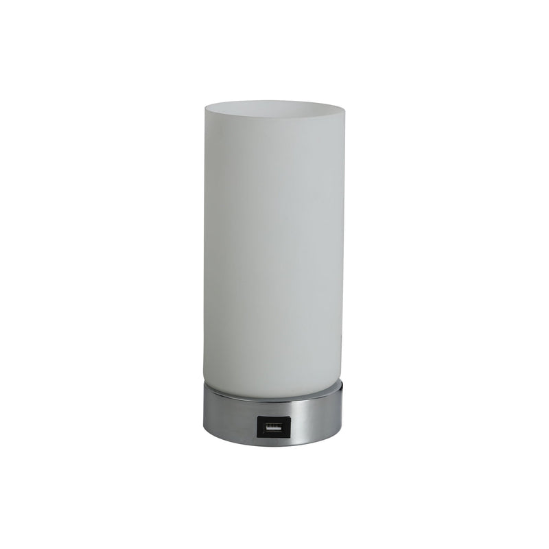 Julie Cylinder Touch Lamp with USB Port - NuSea