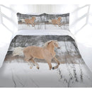 Just Home Winter Gallop Quilt Cover Set Double - NuSea