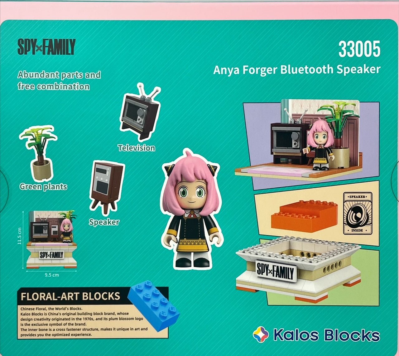 Kalos Spy X Family Anya Forger Building Block Bluetooth Speaker - NuSea