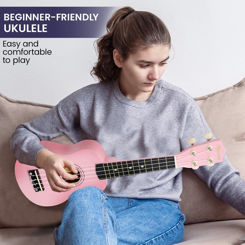 Karrera 21in Ukulele - Pink - NuSea