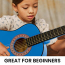 Karrera 34in Acoustic Children no cut Guitar - Blue - NuSea