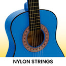 Karrera 34in Acoustic Children no cut Guitar - Blue - NuSea