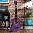 Karrera 34in Acoustic Children no cut Guitar - Purple - NuSea