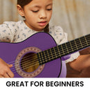 Karrera 34in Acoustic Children no cut Guitar - Purple - NuSea