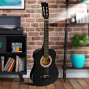 Karrera 34in Acoustic Children Wooden Guitar - Black - NuSea