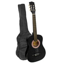 Karrera 34in Acoustic Children Wooden Guitar - Black - NuSea