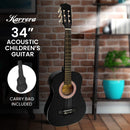 Karrera 34in Acoustic Children Wooden Guitar - Black - NuSea