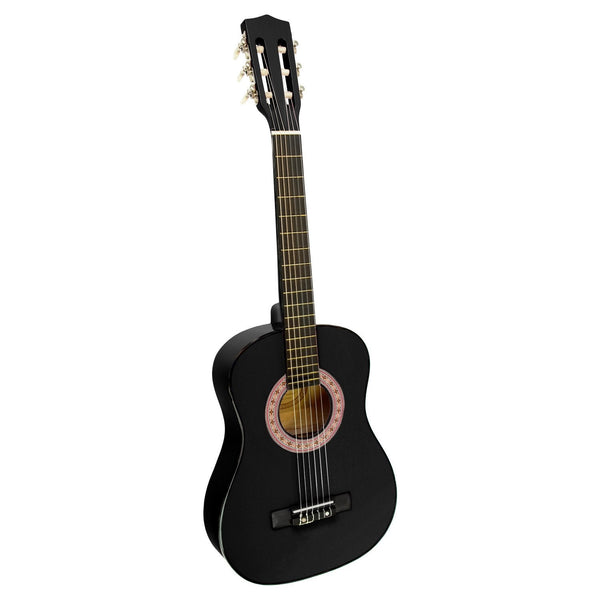 Karrera 34in Acoustic Children Wooden Guitar - Black - NuSea
