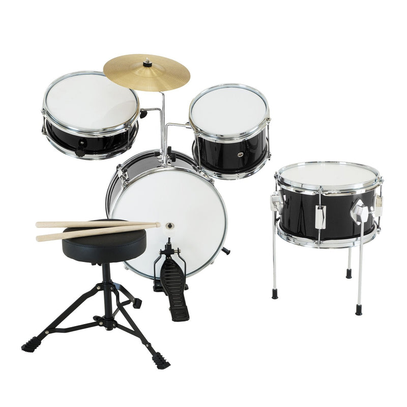 Karrera Children's 4pc Drum Kit - Black - NuSea