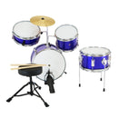 Karrera Children's 4pc Drum Kit - Blue - NuSea