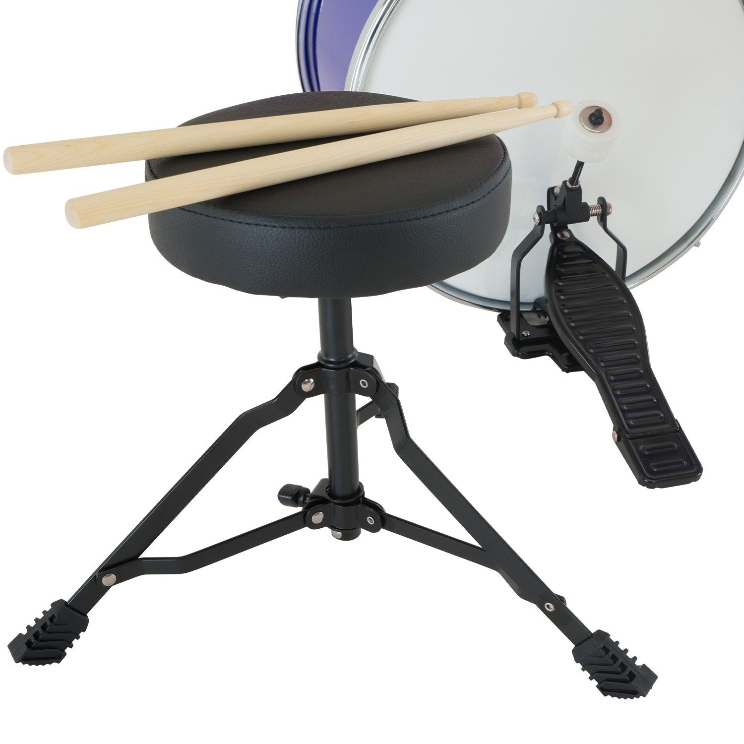 Karrera Children's 4pc Drum Kit - Blue - NuSea