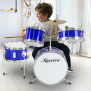 Karrera Children's 4pc Drum Kit - Blue - NuSea