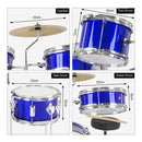 Karrera Children's 4pc Drum Kit - Blue - NuSea
