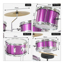 Karrera Childrens 4pc Drum Kit - Purple - NuSea