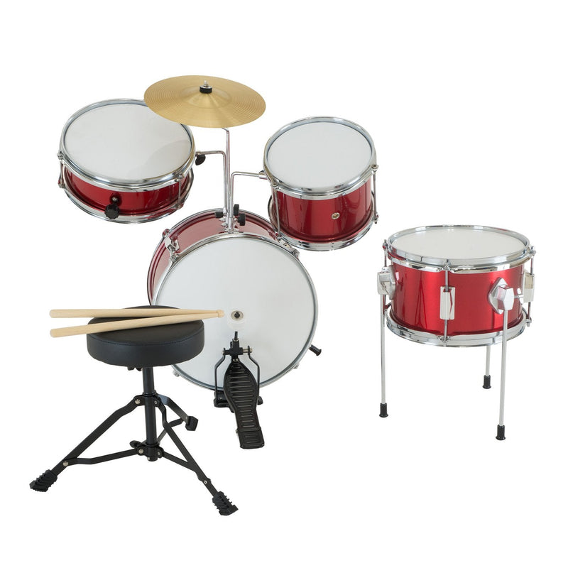 Karrera Children's 4pc Drum Kit - Red - NuSea