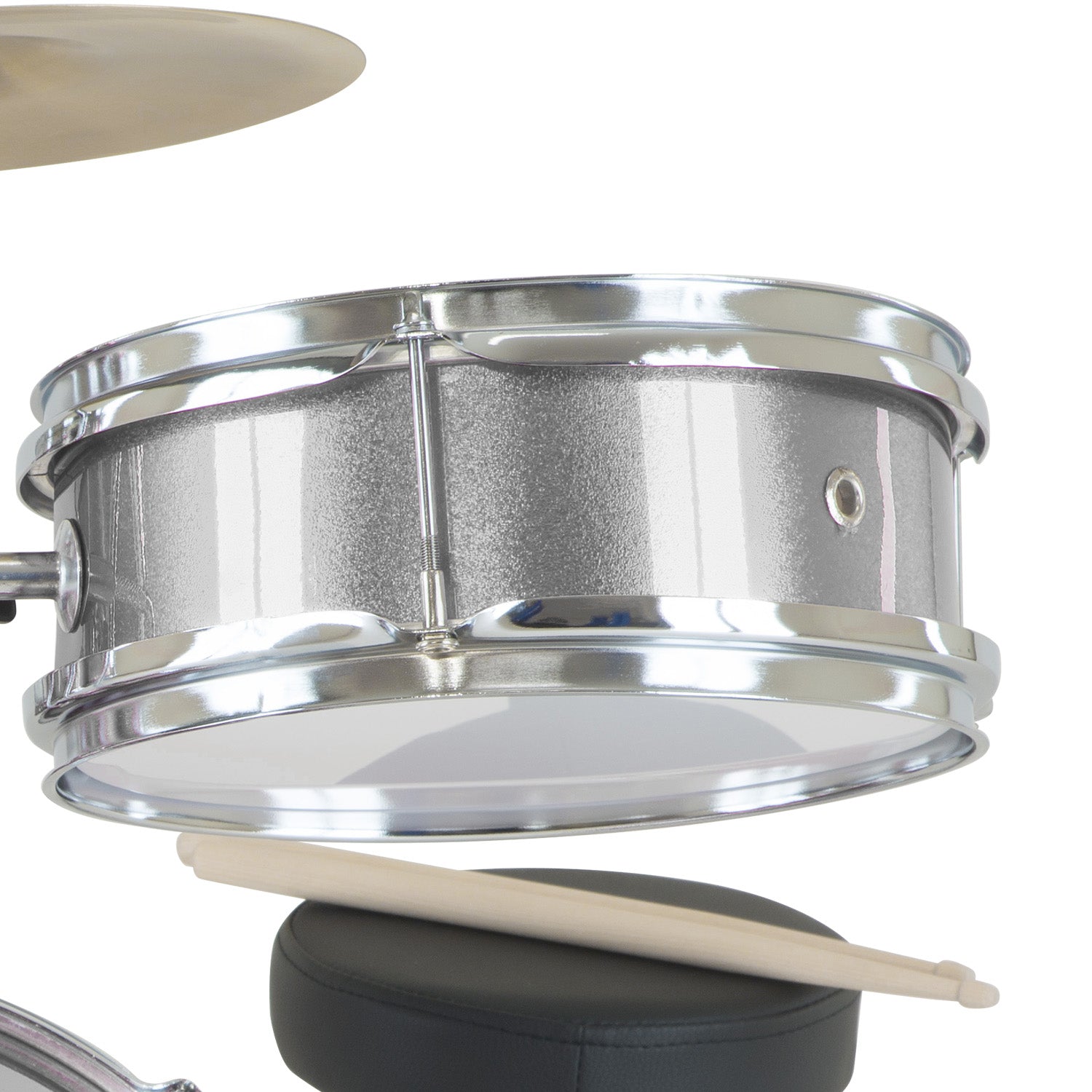 Karrera Childrens 4pc Drum Kit - Silver - NuSea