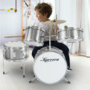 Karrera Childrens 4pc Drum Kit - Silver - NuSea